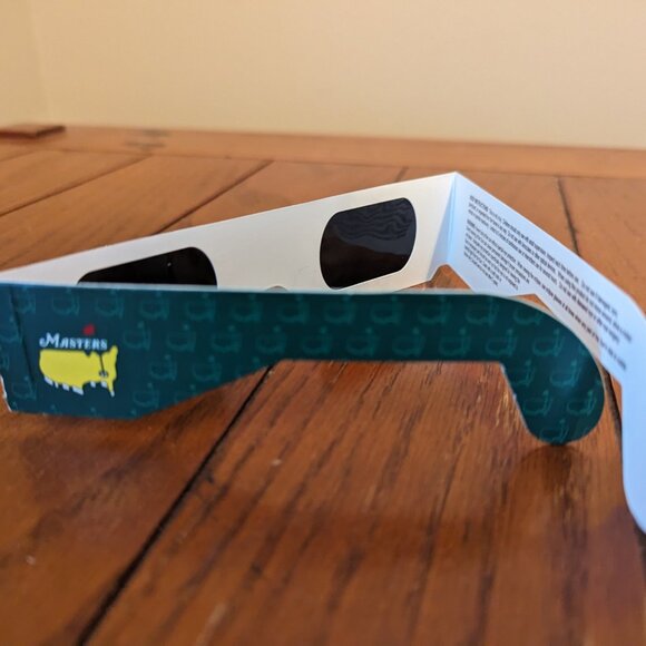 Masters Tourney Eclipse Glasses BENT + Spectator Guide ISO CE12312-2 Certified - Picture 8 of 12